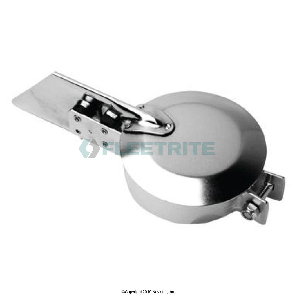 FLT89450A, Fleetrite, Uncategorized, CAP, RAIN, EXHAUST STACK, 5.0 IN, COUNTERBALANCE, ZINC - FLT89450A