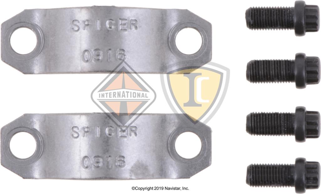 DS57028X, Spicer U-Joints & Center Bearings, Driveline Parts, STRAP KIT, U-JOINT, DRIVE SHAFT, 1610 SERIES - DS57028X