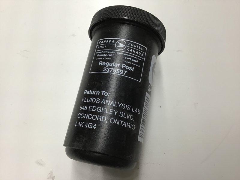 A101, Caterpillar, Engine Components, BOTTLE, OIL SAMPLE - A101