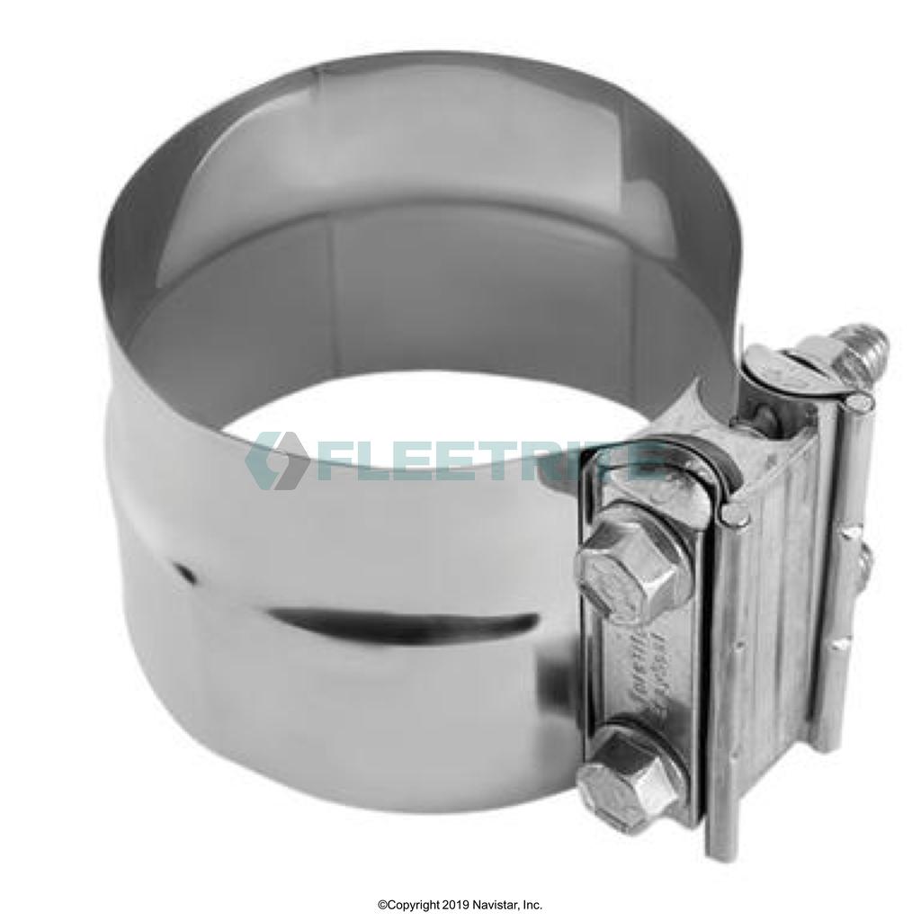 FLTEC35PBA, Fleetrite, Exhaust Parts, Fleetrite Clamp; Size: 3.5 IN; Material: Aluminum - FLTEC35PBA