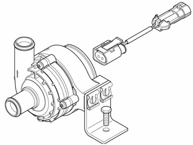 25.2217.27.0000, Eberspacher/ESPAR, Engine Components, COOLANT PUMP HD5S 12V 850 l/h - 25.2217.27.0000