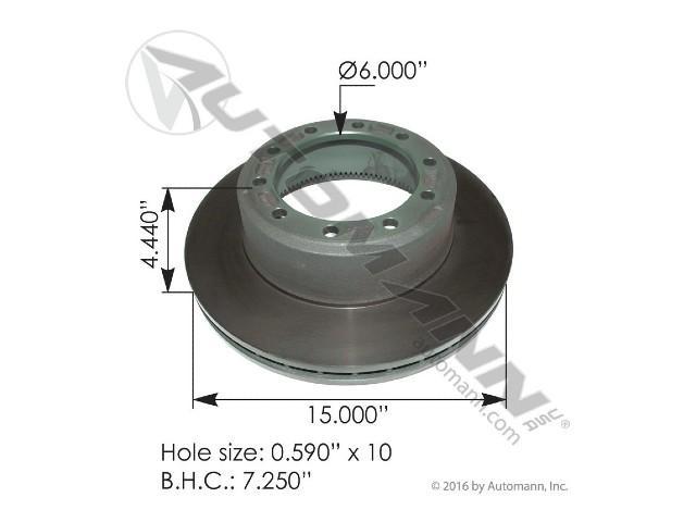 153.123552, , Brake Components, DISC ROTOR - 153.123552