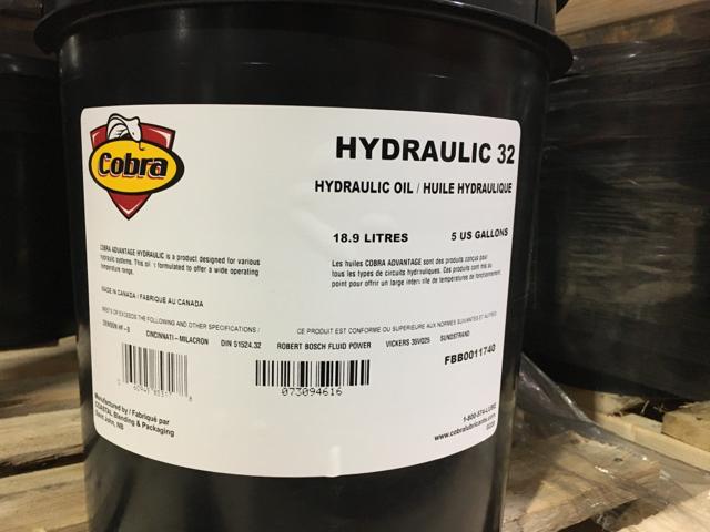 FBB0011740, Irving Lubricants - Hydraulic, Oil & Fluid Products, HYD OIL. AW32 COBRA, 18.9L - FBB0011740