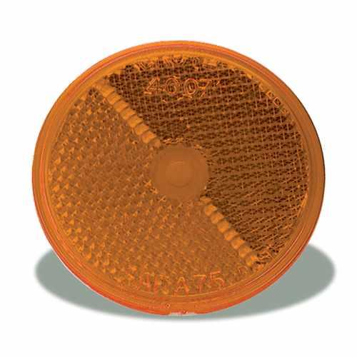 40073, Grote Industries Co., Lighting, REFLECTOR, AMBER ROUND - 40073