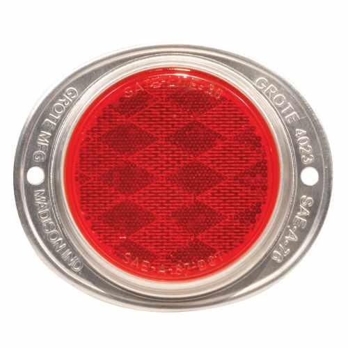 40232, Grote Industries Co., Lighting, REFLECTOR, RED ALUMINUM - 40232