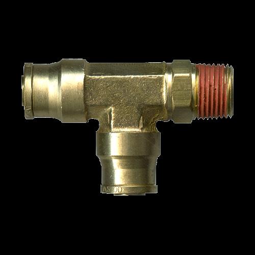 PC1471SW-6B, Fairview Ltd., Fittings, Nuts, Bolts, TEE DOT, 3/8 TX1/4 MPT SWX3/8 - PC1471SW-6B